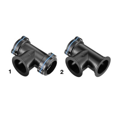 PREVOST PPS1 TC | Aluminiumrohr-T-Stück mit CC-Flanschanschluss