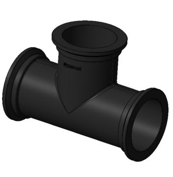 PREVOST PPS1 TCCC | Aluminiumrohr-T-Stück mit CC-Flanschanschluss